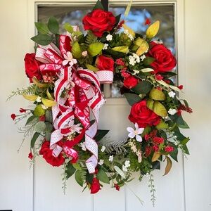 Red Roses Wreath